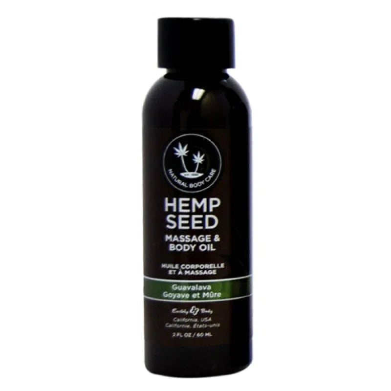 Hemp Seed Massage Oil - 2 Fl. Oz. - Guavalava - MyPleasure