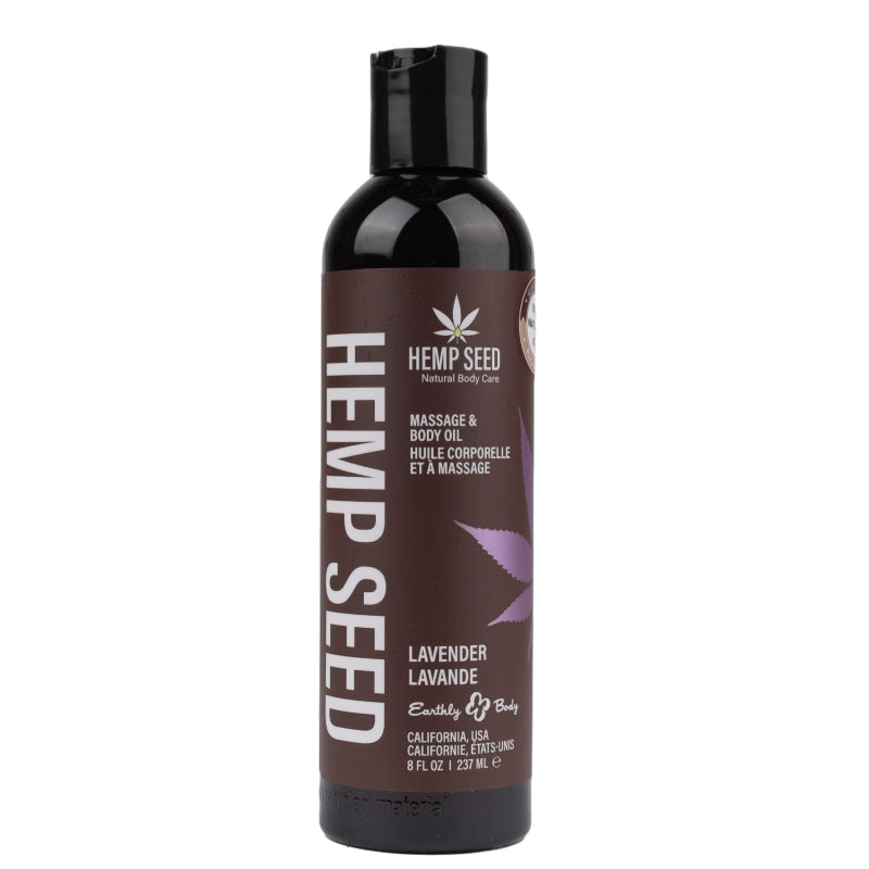 Hemp Seed Massage Oil - 8 Fl. Oz. - Lavender