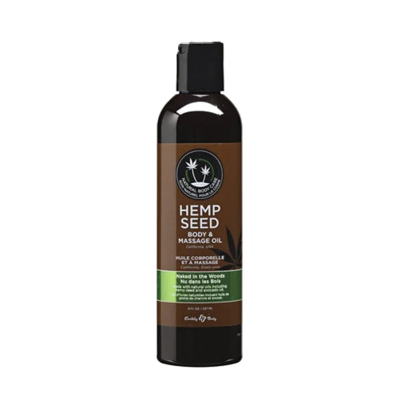 Hemp Seed Massage Oil - 8 Fl. Oz. - Naked in the Woods - MyPleasure