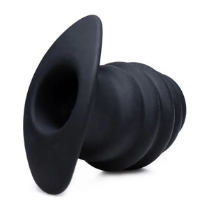 Hive Ass Tunnel Silicone Ribbed Hollow Anal Plug - Medium - MyPleasure