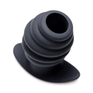 Hive Ass Tunnel Silicone Ribbed Hollow Anal Plug - Medium - MyPleasure