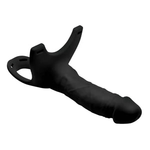 Hollow Silicone Dildo Strap-on - Black - MyPleasure