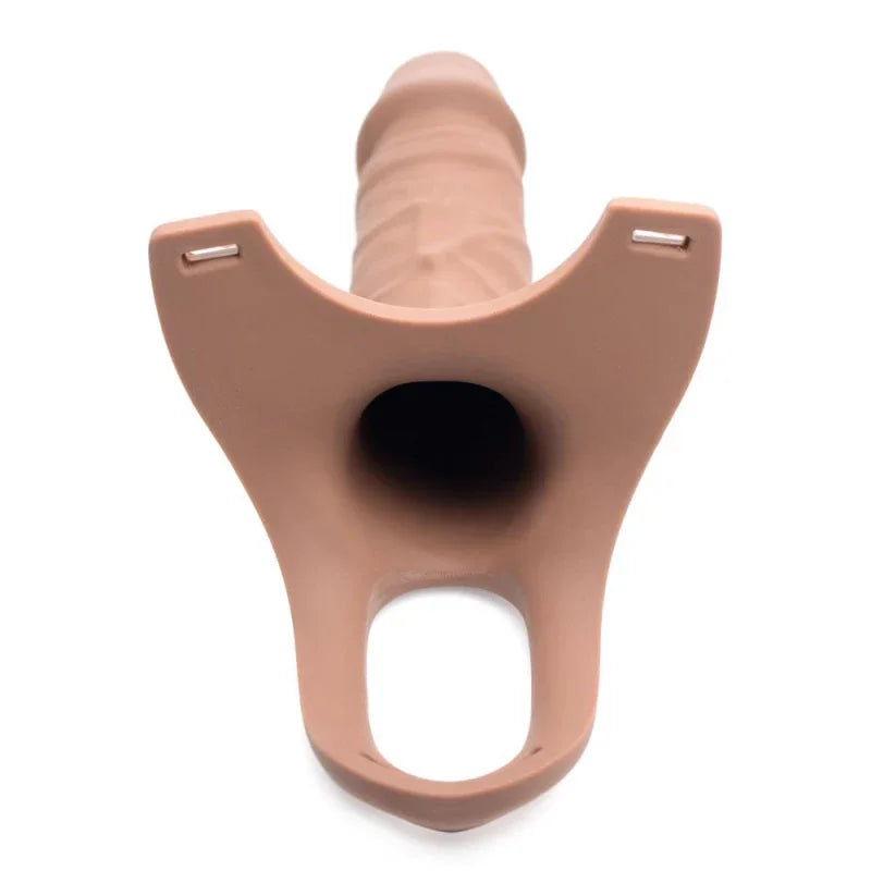Hollow Silicone Dildo Strap-on - Flesh - MyPleasure