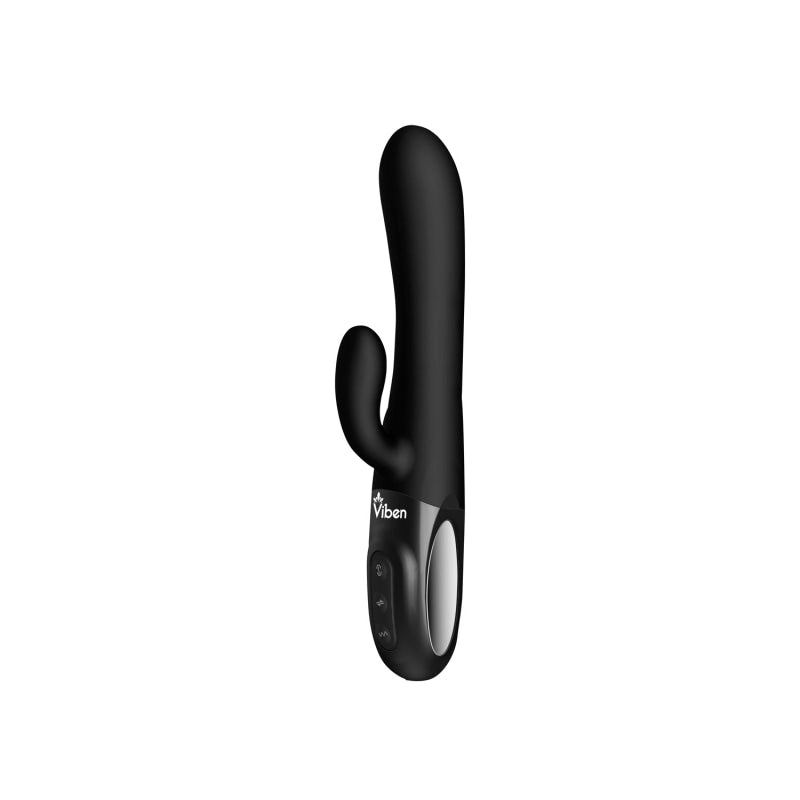 Hypnotic - Black - Thrusting Rabbit With Swinging Clitoral Stimulator