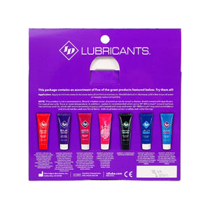 ID Sensual Lubricants 5 Pack Assorted Sampler - MyPleasure