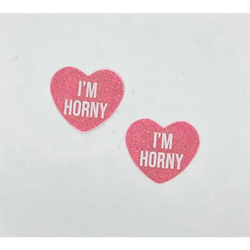 i'm Horny Berry Candy Heart Pasties - MyPleasure