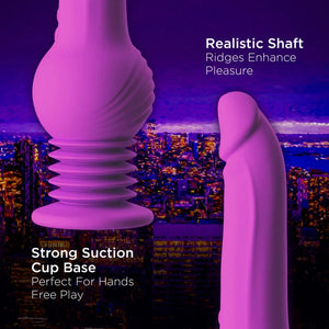 Impressions - New York - Gyro-Quake Dildo - Purple - MyPleasure