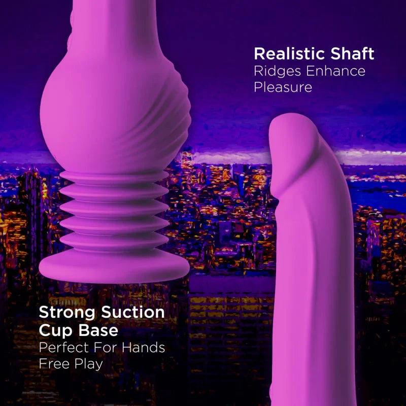 Impressions - New York - Gyro-Quake Dildo - Purple - MyPleasure