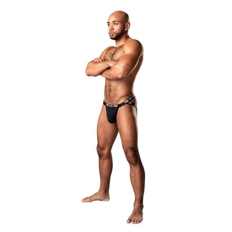 Infinite Comfort - Amplifying Strappy Jock - Large/x-Large - Black - MyPleasure