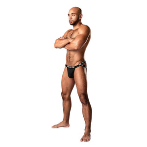Infinite Comfort - Amplifying Strappy Jock - Small/medium - Black - MyPleasure