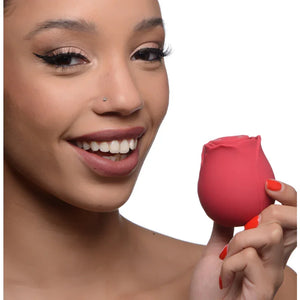 Inmi - Bloomgasm Wild Rose Silicone Suction Stimulator - Red - MyPleasure