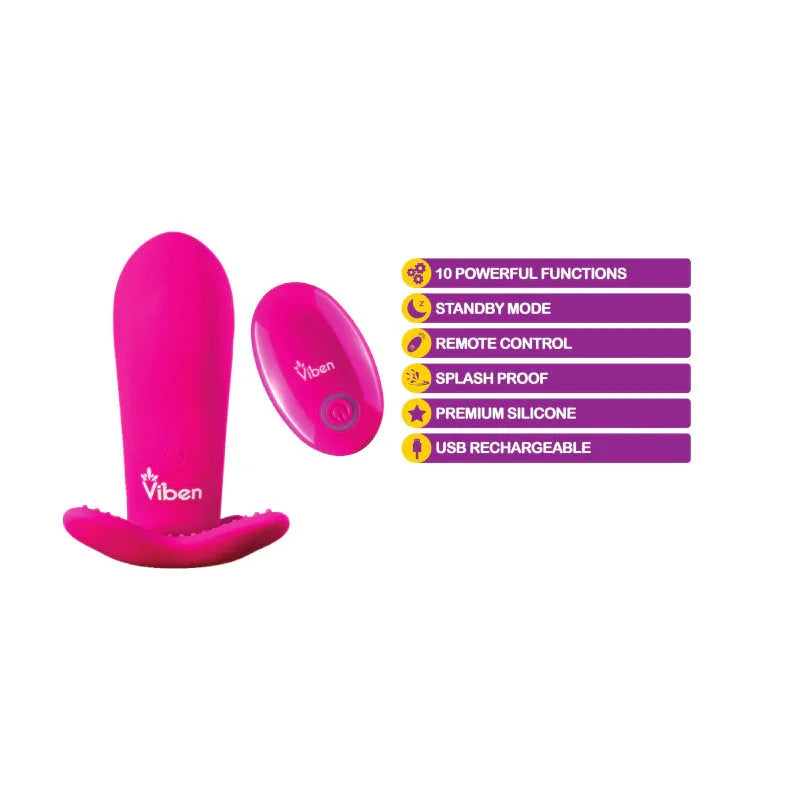 Intrigue - Remote Control 10-Function Panty Vibe - Hot Pink - MyPleasure