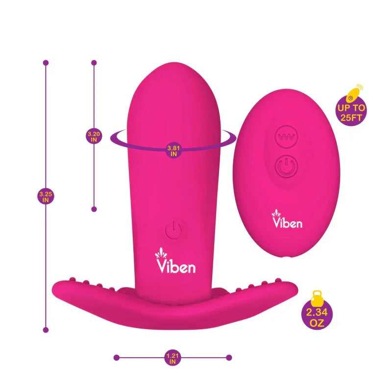 Intrigue - Remote Control 10-Function Panty Vibe - Hot Pink - MyPleasure