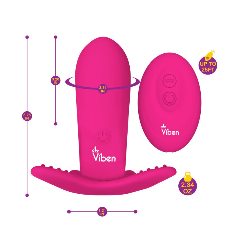 Intrigue - Remote Control 10-Function Panty Vibe - Hot Pink