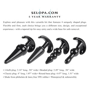 Intro to Plugs - Black - MyPleasure