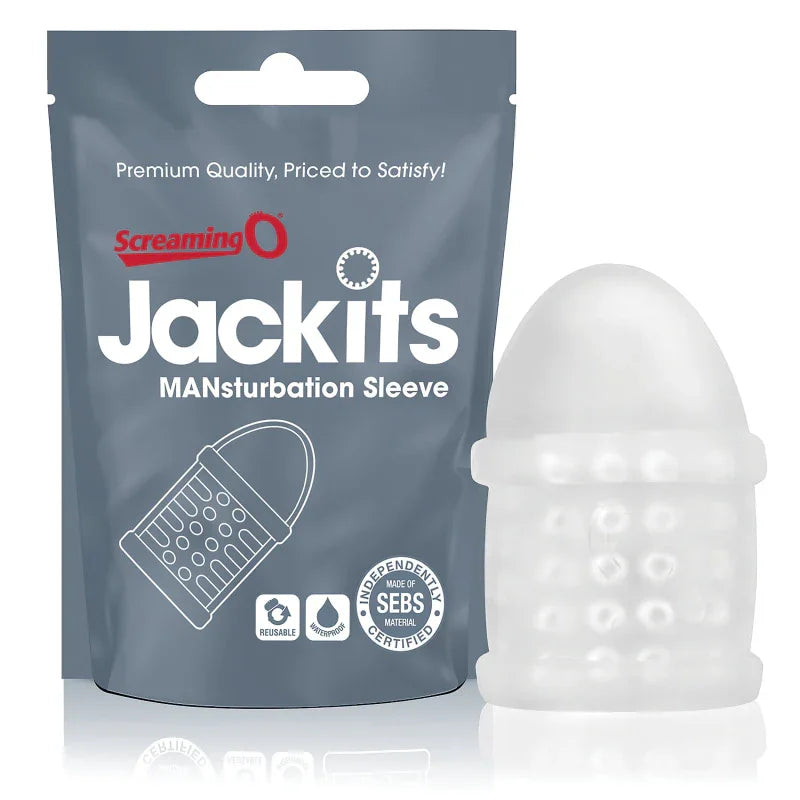 Jackits Mansturbation Sleeve - Each - Clear - MyPleasure