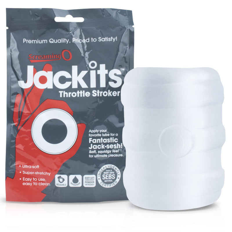 Jackits Throttle Stroker - Clear - Each