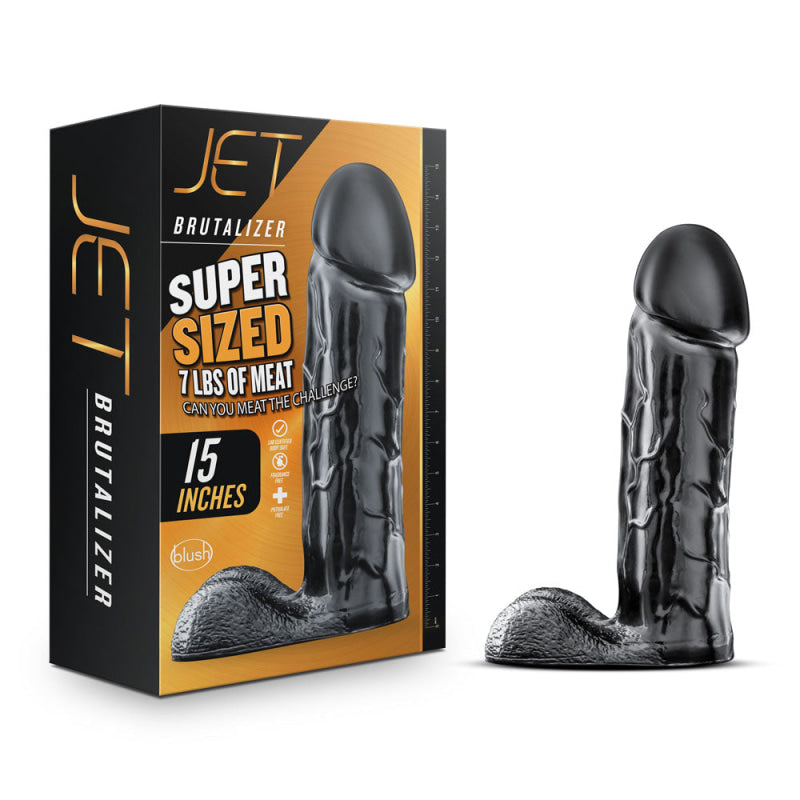 Jet - Brutalizer 15 Inch Dildo - Black