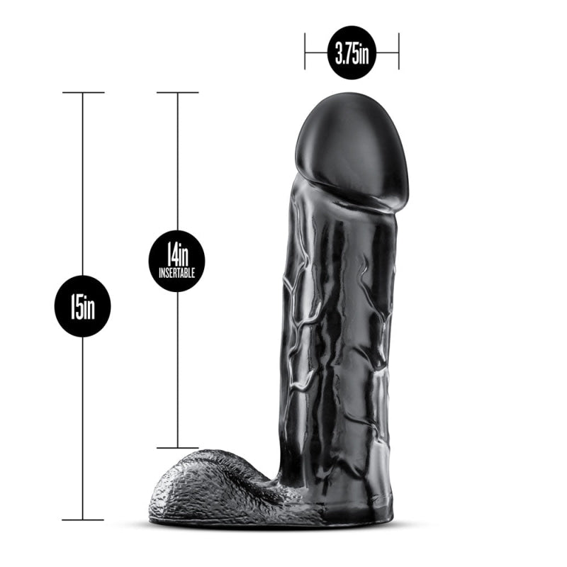 Jet - Brutalizer 15 Inch Dildo - Black