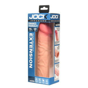 Jock 1.5&quot; Silicone Penis Extension Sleeve - Light - MyPleasure