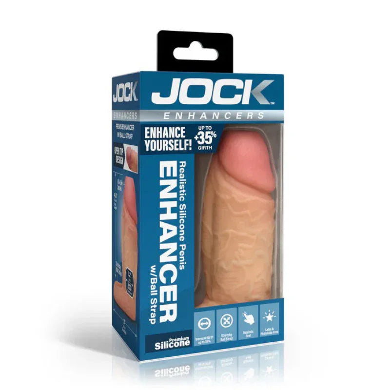 Jock Silicone Penis Extension Sleeve - Light - MyPleasure