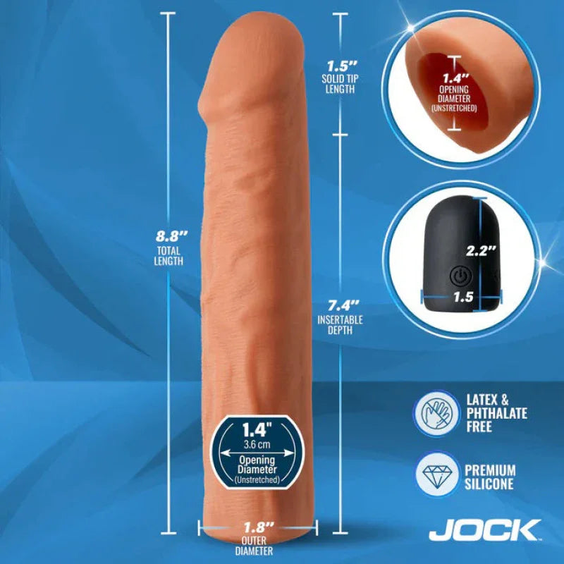 Jock Vibrating Penis Extension with Remote - Medium - MyPleasure