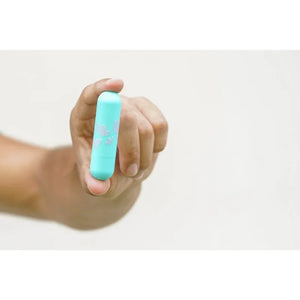 Julia Butterfly Print Mini Bullet - Teal Blue - MyPleasure