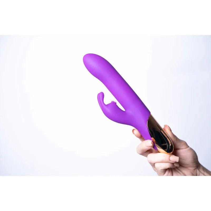Karlin USB Rechargeable 10-Function Rabbit Vibrator - Purple - MyPleasure