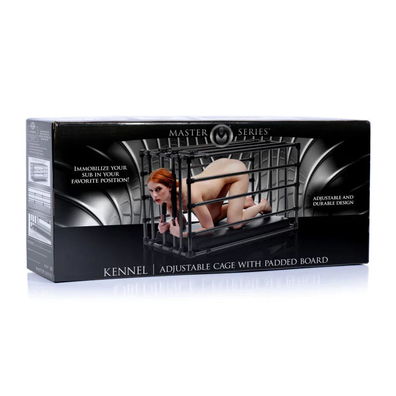 Kennel Adjustable Cage With Padded Board - MyPleasure