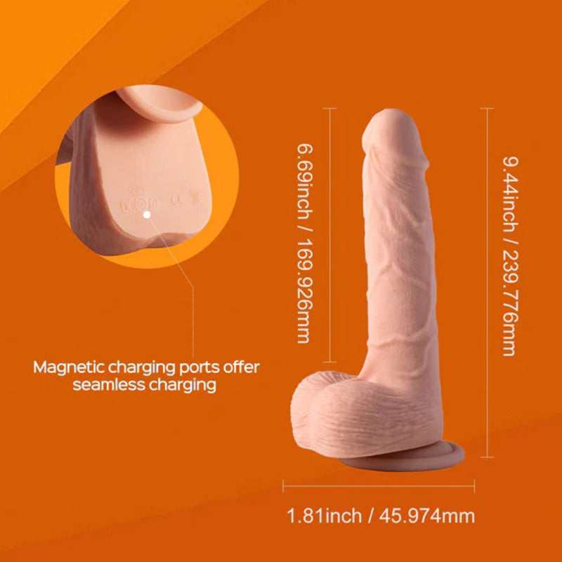 Kenzo-App Controlled 9.5"" Big Realistic -  Thrusting Dildo