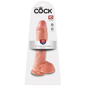 King Cock 10-Inch Cock With Balls - Flesh - MyPleasure