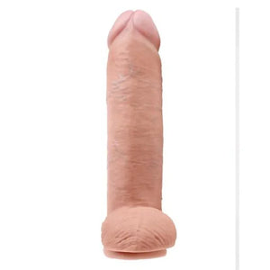 King Cock 12 Inch Cock With Balls - Flesh - MyPleasure