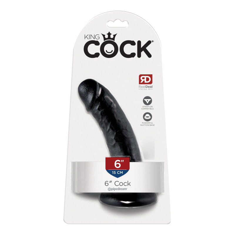 King Cock 6-Ich Cock - Black