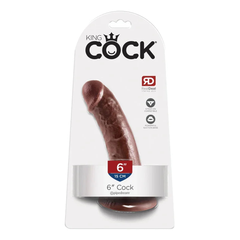 King Cock 6-Inch Cock - Brown - MyPleasure