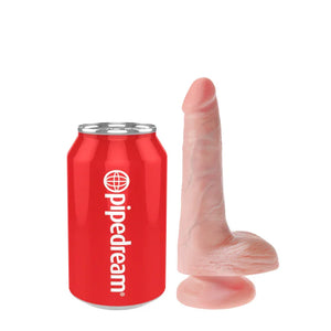 King Cock 6" Cock With Balls - Light - MyPleasure