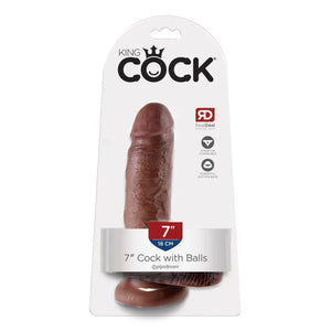 King Cock 7-Inch Cock Brown - MyPleasure
