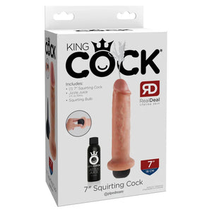 King Cock 7" Squirting Cock - Flesh - MyPleasure