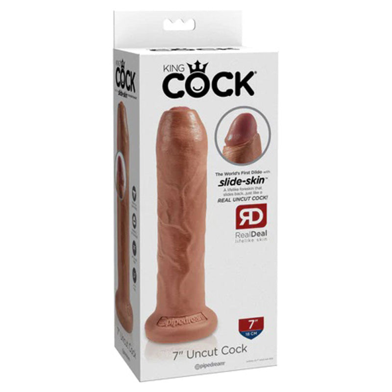 King Cock 7" Uncut - Tan