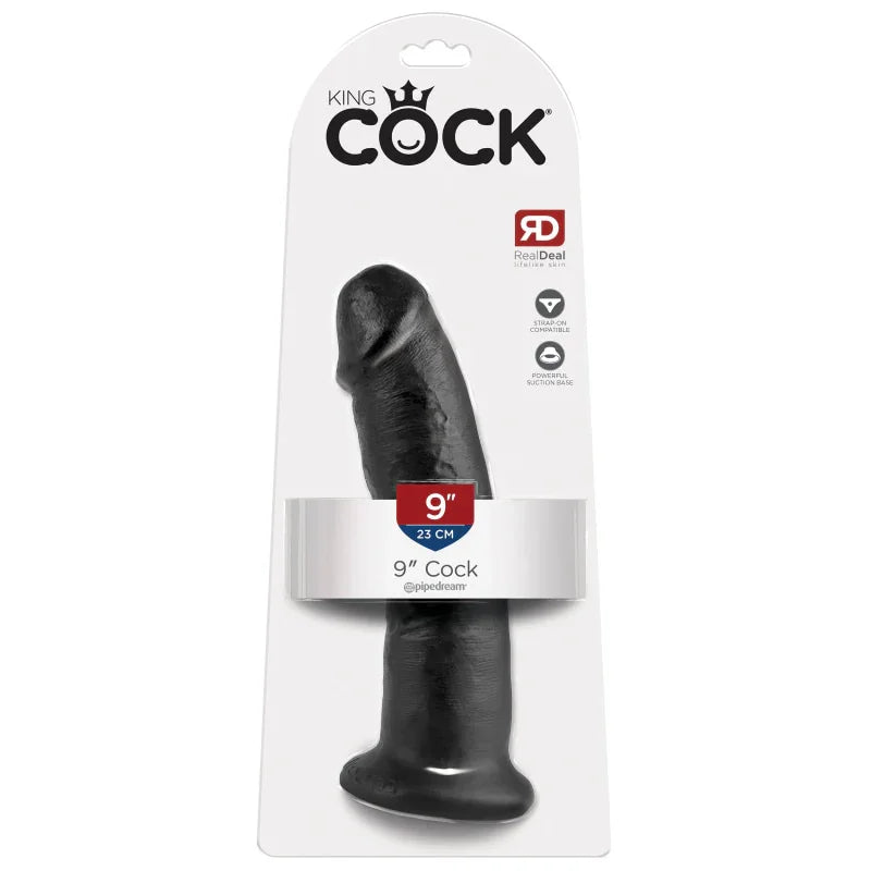 King Cock 9-Inch Cock Black - MyPleasure