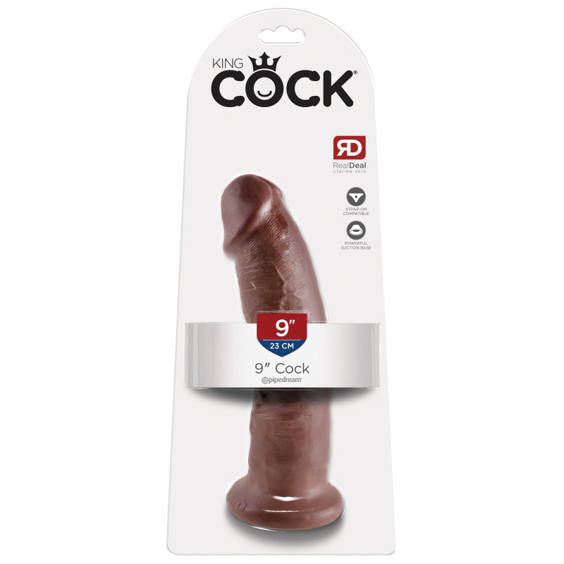 King Cock 9-Inch Cock - Brown