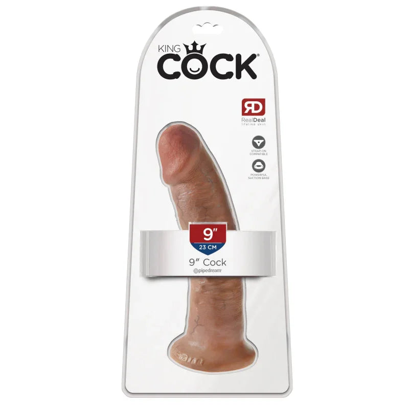 King Cock 9" Cock - Tan - MyPleasure