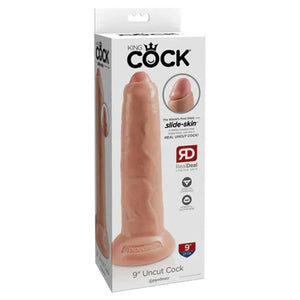 King Cock 9" Uncut - Flesh - MyPleasure