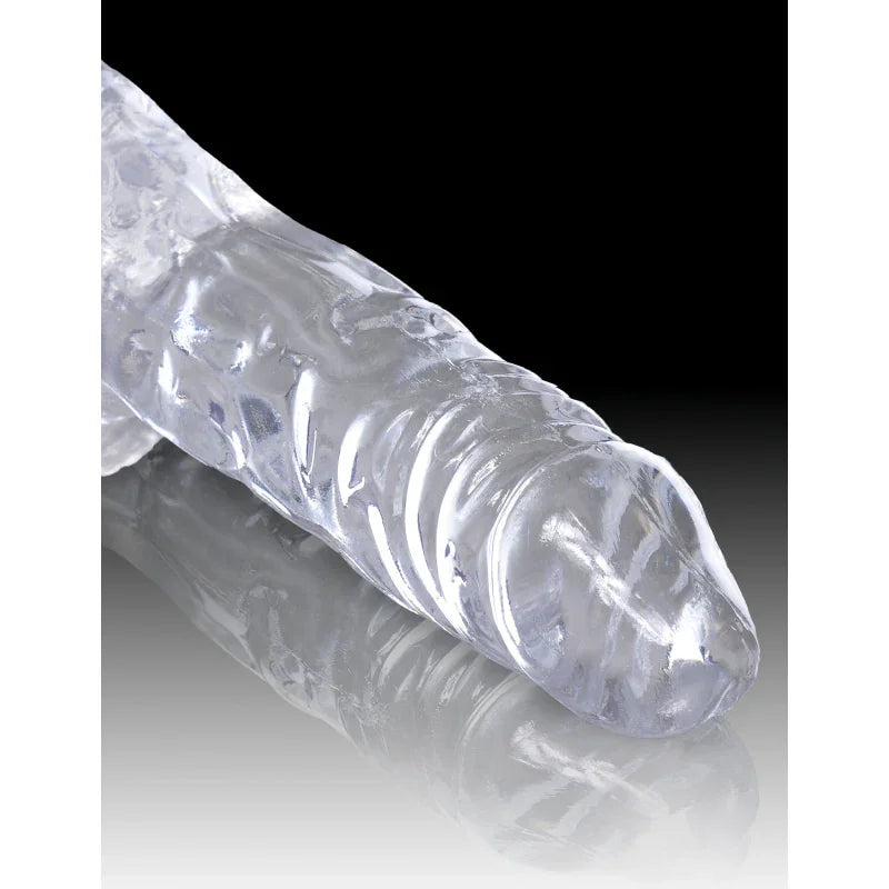 King Cock Clear 4" Cock With Balls - MyPleasure