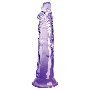King Cock Clear 8 Inch - Purple - MyPleasure