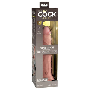 King Cock Elite 9 Inch Silicone Dual Density Cock - Light - MyPleasure