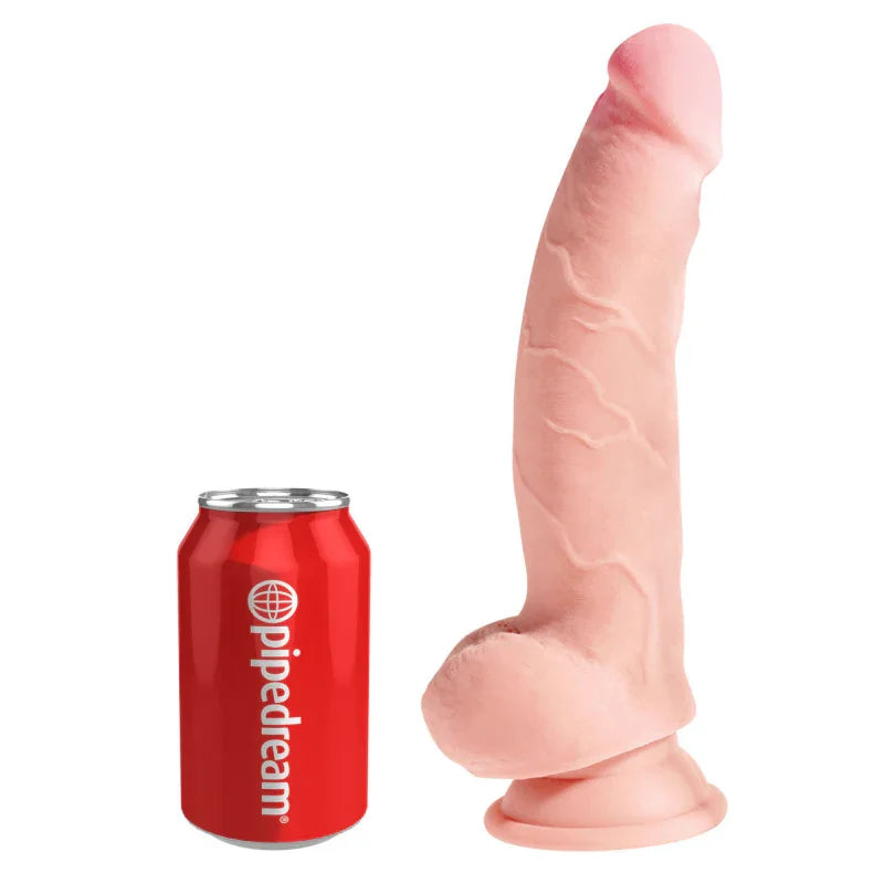 King Cock Plus Triple Density 8" Cock With Balls - Flesh - MyPleasure