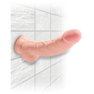 King Cock Plus Triple Density 8" Cock With Balls - Flesh - MyPleasure