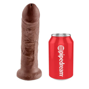 King Cock Strap on Harness With 8 Inch Cock - Brown - MyPleasure