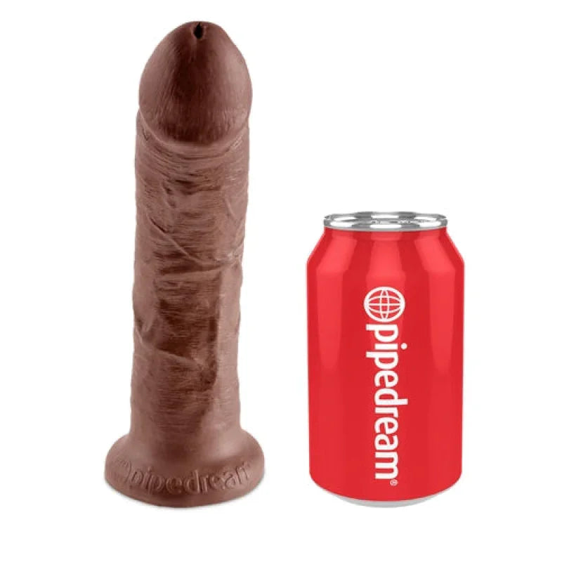 King Cock Strap on Harness With 8 Inch Cock - Brown - MyPleasure