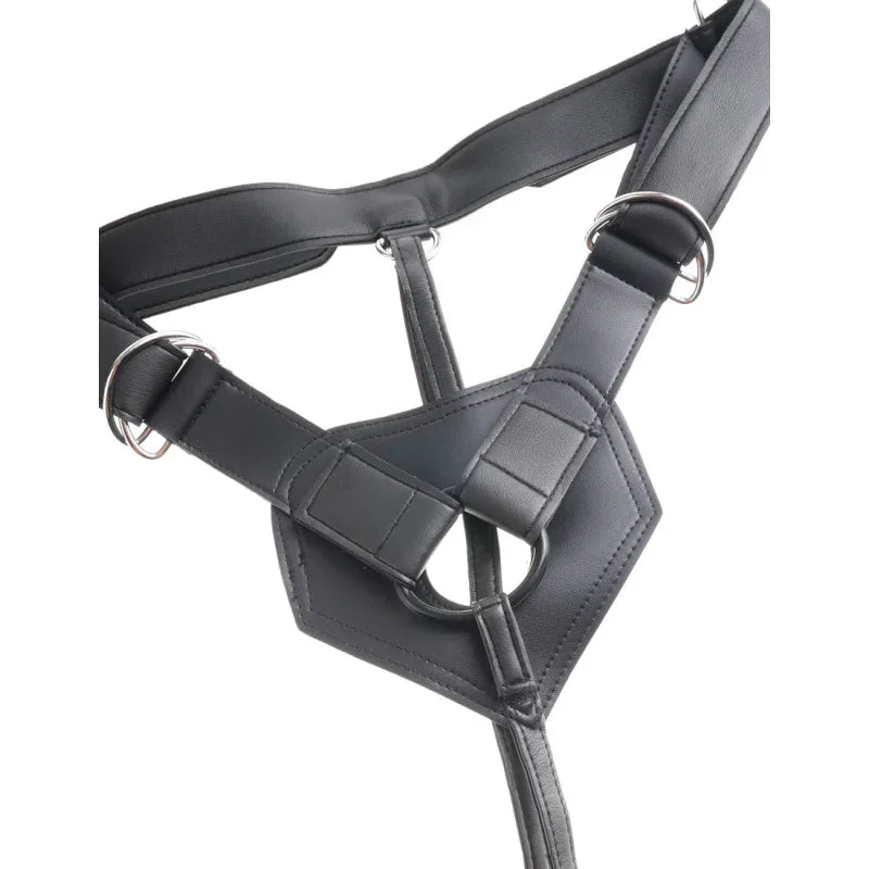 King Cock Strap-on Harness With 8" Cock - Tan - MyPleasure